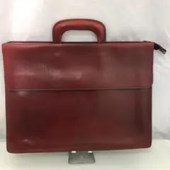 Jelen レザービジネスバッグ ワインレッド 8051