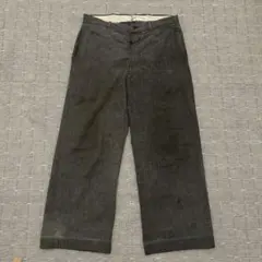 極美品！1950's フレンチ ブラックシャンブレーパンツ 中古・古着通販】VINTAGE (ヴィンテージ) ブラックシャンブレー