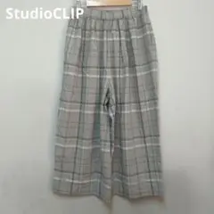 スタディオクリップ　チェック柄スカーチョ