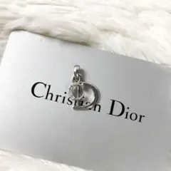 クリスチャン ディオール ネックレス トップ CD ロゴ ラインストーン