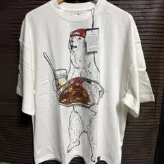 新品　ゴースローキャラバン | USA/C カレーライスクマ BIG TEE 3