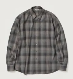 AURALEE SUPER LIGHT WOOL CHECK SHIRTS 5