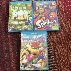 Wii U ゲーム 3本セット ピクミン3 Splatoon マリオパーティ10