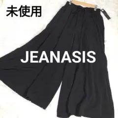 最終 ✨新品✨ ジーナシス シフォン とろみ ワイドパンツ イージーパンツ 黒