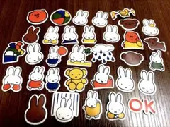 【新品】 ミッフィー 大きめステッカー miffy 33枚 防水 シール
