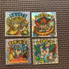ビックリマンシール　第27弾ヘッド4枚セット【状態悪い】