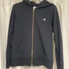 Champion 黒 フルジップパーカー