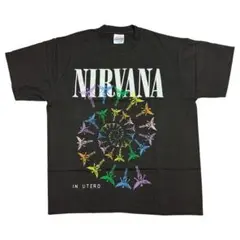 ニルヴァーナ NIRVANA IN UTERO Tシャツ ブラック