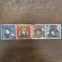 鬼滅の刃 鬼滅の刃マン ビックリマンシール 遊郭編　復刻セレクション　4枚