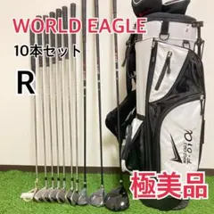 【極美品】未使用品有 WORLD EAGLE 10本セット キャディバッグ付