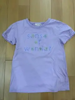 sense of wonder 刺繍 Tシャツ ラベンダー（120センチ）