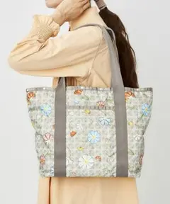 美品 レスポートサック エブリデイ ジップ トート モノグラム フローラル