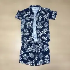 Reyn Spooner レインスプーナー　ネイビー 花柄 水着セットアップ