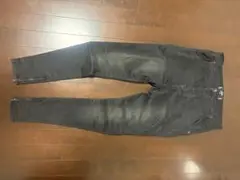 Sik silkブラックデニムパンツ テーパード　ストレッチ ドロップクロッチ