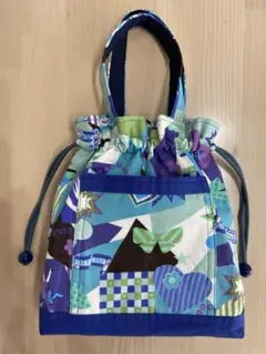 巾着型バック　ハンドメイド