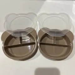 クマ型 ベビー用お弁当箱 2個セット