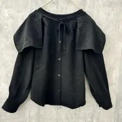✨美品✨ ティティベイトセレクト 【M】 2WAY ブラウス 付け襟 黒 良品