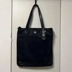 ブラックナイロン トートバッグ　ビジネスバッグ