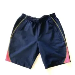 【DIADORA】ディアドラ ショートパンツ ネイビー&ピンク ハーフパンツ M