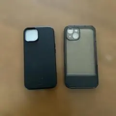 iPhone用マットブラックシリコンケース　2つ