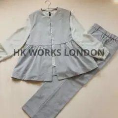 ✨極美品✨シャツ付　HK WORKS LONDON スーツ　ジレ セットアップ