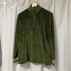 【オールドユニクロ】OLD UNIQLO ハーフジップ ベロア ノームコア 平成