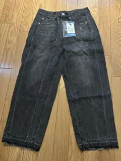 LASUDダークグレー デニムパンツ M