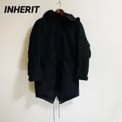 INHERIT インベリット ジャケット コート ブラック アウター 上着 黒