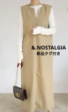 新品未使用/&.NOSTALGIA☆パール付♡ロングワンピース