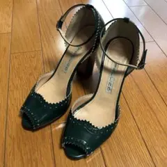 ペリーコ★サンダル パンプス・ダークグリーン
