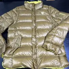 パーリーゲイツ 定番メンズ 美品ダウンジャケット サイズ4 ゴールド(からし色)