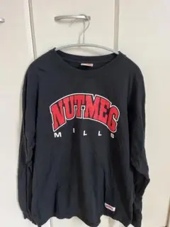 NUTMEG MILLS ブラック 長袖カットソー