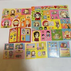 りぼん付録　シールセット　吉住渉　矢沢あい　池野恋　高田エミ　藤井みほな