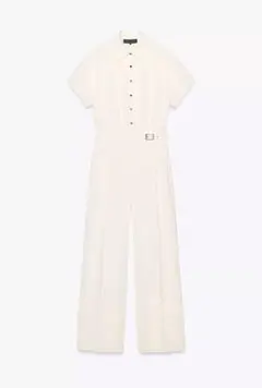 ZARA バックルベルト付き オールインワン
