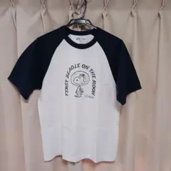 スヌーピー Tシャツ UNIQLO サイズMネイビー×ホワイト