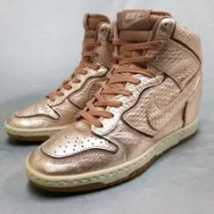 インヒール スニーカー ナイキ ダンク スカイ ハイ NIKE DUNK hi銅