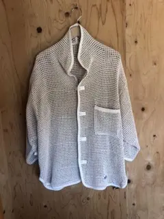 (新品) 25春夏　新作　COTTON MESH カーディガン Mサイズ