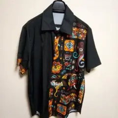 【新品】カラフルデザイン 半袖アロハシャツ（インポートサイズ）
