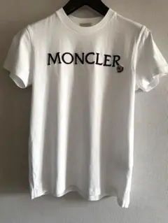 Ⓜ️モンクレール　ブラック刺繍ロゴTシャツ　新品同様　Ｓ　2024年製　最終モデル