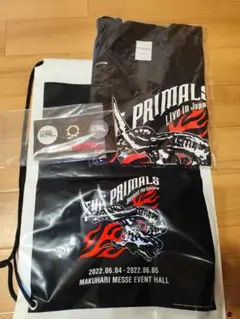 THE PRIMALS ライブツアーTシャツ 2枚＆ステッカー2種セット ◤THE PRIMALS Dark Decades Tour BUDOKAN◢ 日本武道館公演に