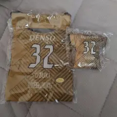 名古屋グランパス　ユニホームクッションキーホルダー＆ミニ巾着