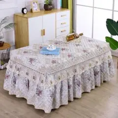 花柄キルティングピアノカバー