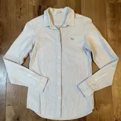 LACOSTE ストライプ 長袖シャツ 34
