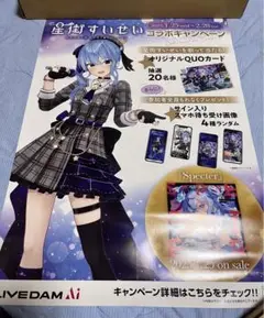 星街すいせい　ポスター　B1 B2 セット Amazon.co.jp: 星街すいせい コラボキャンペーン ポスター B2