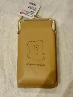 ほっこりモコモカ ウォレット付き スマホショルダーポーチ