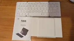 NEO ホワイトキーボード 本体 取扱説明書付き