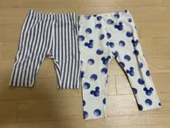 ストライプ・ミッキードットデザインパンツセット