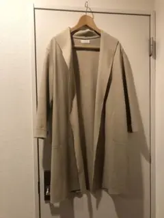 リブドロワ コート カーディガン ウール
