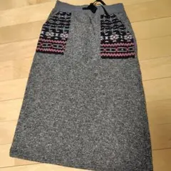 【美品】CLOSSHI ロングスカート　Lサイズ 裏起毛