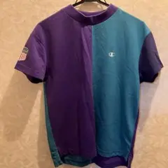 Champion 半袖シャツ Lサイズ 紫/青　レディース